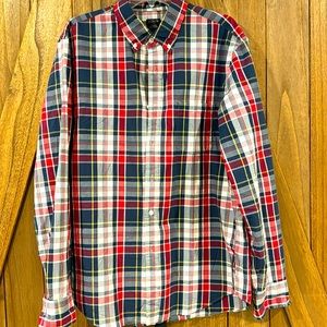 J Crew Flexed Washed Classic men’s shirt size L